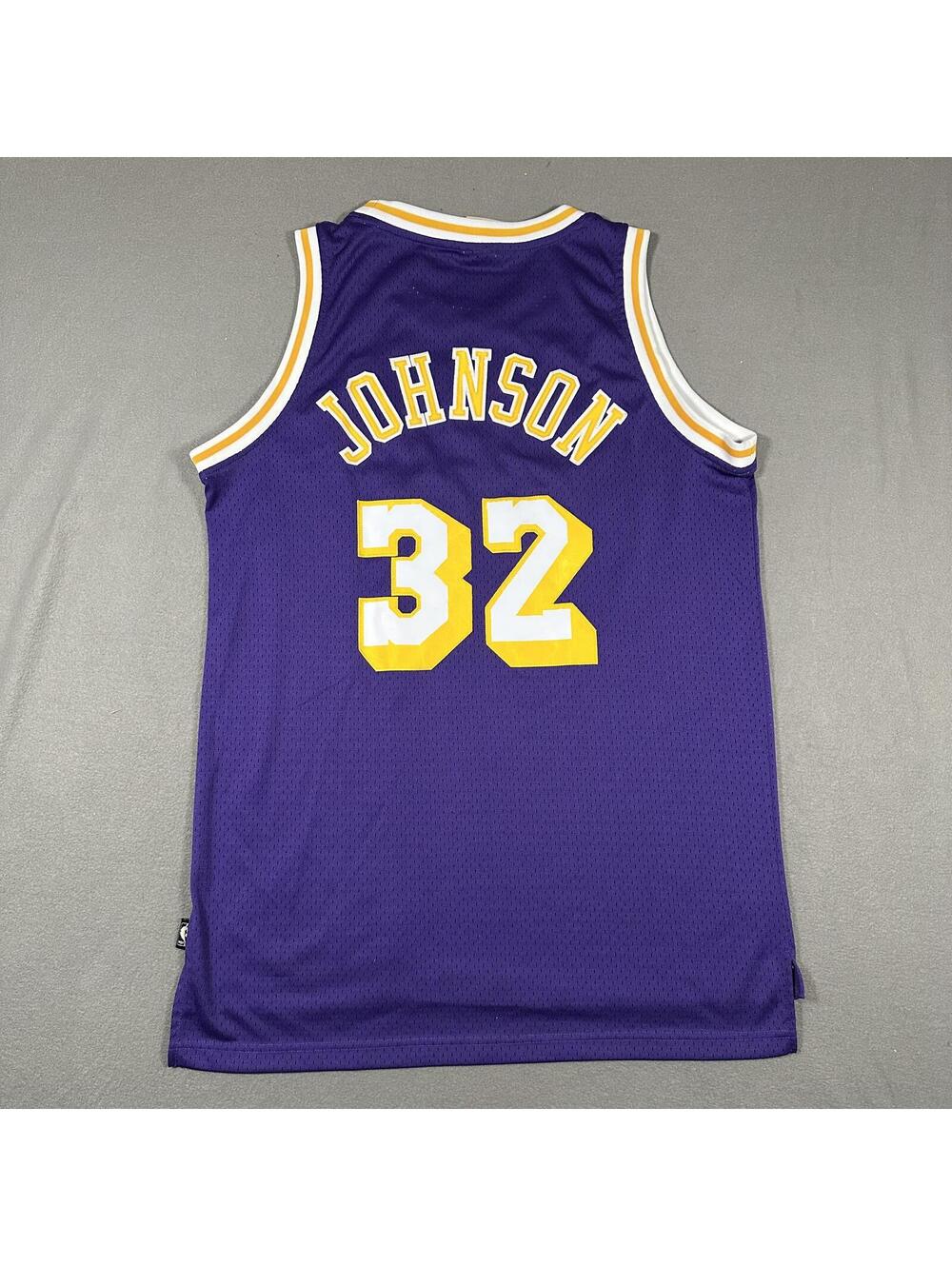 REEBOK LA LAKERS MAGIC JOHNSON JERSEY vtg Hardwood Classic M